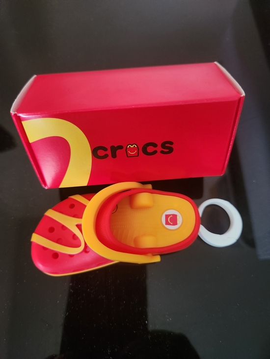CROCS Other - CROCS Red and Yellow Two-Tone Clog Key Chain